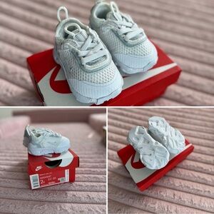 Nike Kids White Mesh Sneakers